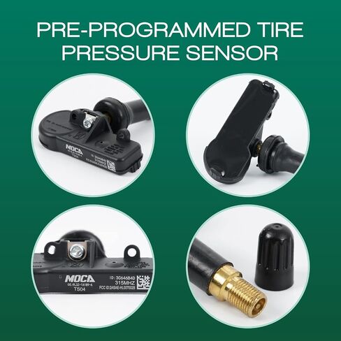 TPMS 4pcs Tire Pressure Monitoring Sensors Fit 11-19 for Ford Fiesta/Flex/Taurus, 10-22 E-350/E-450 Super Duty, 11-17 for Lincoln Navigator, 09-11 for Mazda Tribute 9L3Z-1A189-A in Saudi Arabia