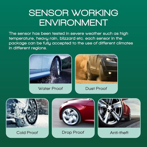TPMS 4pcs Tire Pressure Monitoring Sensors Fit 11-19 for Ford Fiesta/Flex/Taurus, 10-22 E-350/E-450 Super Duty, 11-17 for Lincoln Navigator, 09-11 for Mazda Tribute 9L3Z-1A189-A in Saudi Arabia