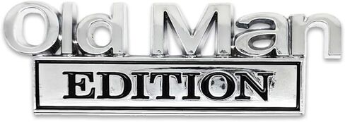 شعار السيارة إصدار الرجل العجوز من الكروم ثلاثي الأبعاد، مقاوم للماء ومقاوم للصدأ in Kuwait