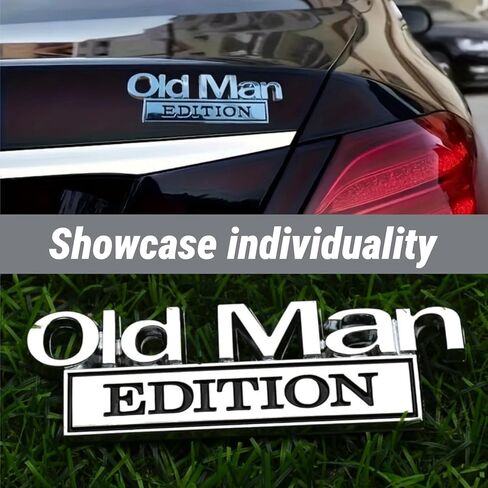 شعار السيارة إصدار الرجل العجوز من الكروم ثلاثي الأبعاد، مقاوم للماء ومقاوم للصدأ in Kuwait