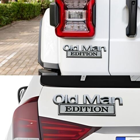 شعار السيارة إصدار الرجل العجوز من الكروم ثلاثي الأبعاد، مقاوم للماء ومقاوم للصدأ in Kuwait