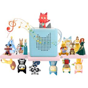 for Toniebox 2/1 Shelf,Tonies Storage for Creative Tonies Magnetic Wall Shelf for Tonie Figures Characters,Wooden Hanging Shelf for Kids (White) in Kuwait