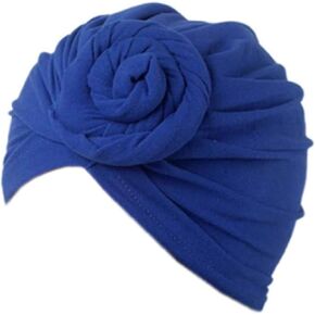 Women Pattern Knot Headwrap Sleep Pre-Tied Bonnet Chemo Cap Hair Loss Hat Solid Head in Saudi Arabia
