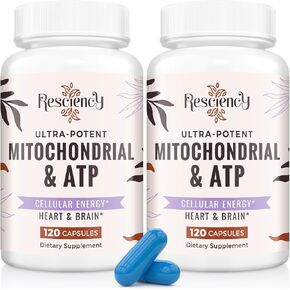 2326 مجم من مكملات الميتوكوندريا مع ATP، والفيتامينات، وCoQ10 وPQQ، أكثر فعالية من الكرياتين HMB وأكسيد النيتريك، والطاقة، والقدرة على التحمل، والقوة، والتعافي والعضلات، عضوي، 120 كبسولة in Kuwait