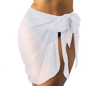Geyoga Plus Size Swimsuit Coverup for Women Sarong Bathing Suit Chiffon Beach Wrap Swimsuit Skirt Bikini Cover up in Kuwait