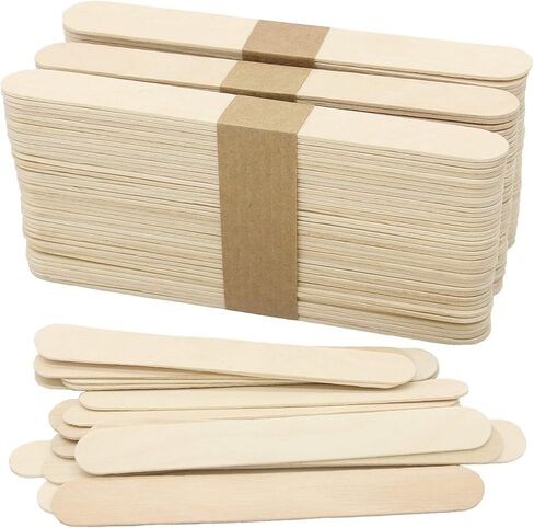 WISYOK 1500 PCS Wooden Popsicle Sticks for Crafts, 6 Inch Wood Craft Sticks, Wide Lollipop Sticks, Treat Sticks Ice Pop Sticks for Creative Designs or Children Education, Home Art Projects in Saudi Arabia