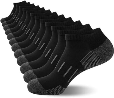 Short Socks for Men, Casual and Versatile, Suitable for Sports and Basketball (12 Pairs) in Saudi Arabia