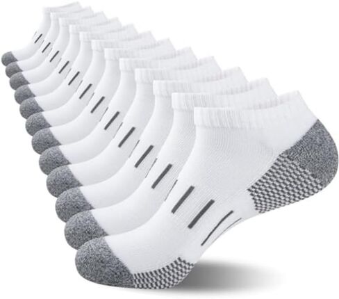 Short Socks for Men, Casual and Versatile, Suitable for Sports and Basketball (12 Pairs) in Saudi Arabia