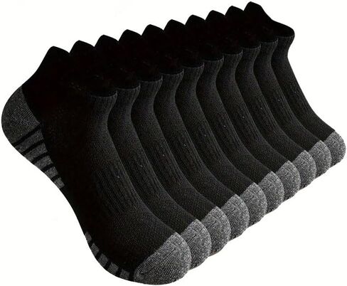 Men's Sports Socks, Moisture Wicking, Breathable, Suitable for Sports and Fitness (10 Pairs) in Saudi Arabia