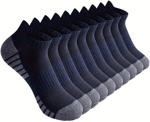 Men's Sports Socks, Moisture Wicking, Breathable, Suitable for Sports and Fitness (10 Pairs) in Saudi Arabia