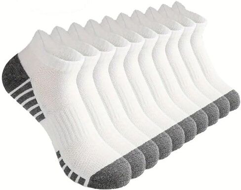 Men's Sports Socks, Moisture Wicking, Breathable, Suitable for Sports and Fitness (10 Pairs) in Saudi Arabia
