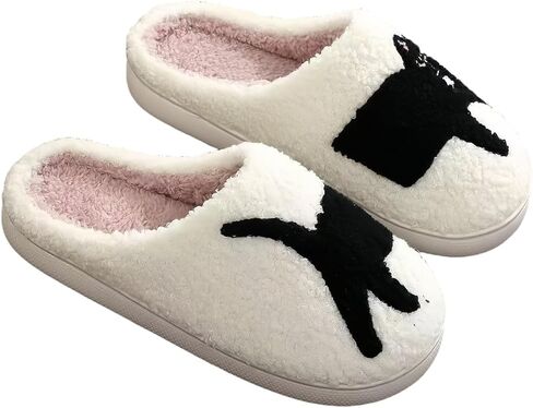 Cat Slippers for Women and Men Fuzzy Closed Toe Non Slip Warm Indoor Wear in Saudi Arabia