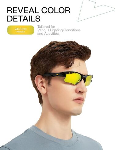 Mryok Replacement Lenses for Amazon Echo Frames (2nd Gen) 54mm Sunglass, HD Polarized, UV Protection, Impact Resistant in Saudi Arabia