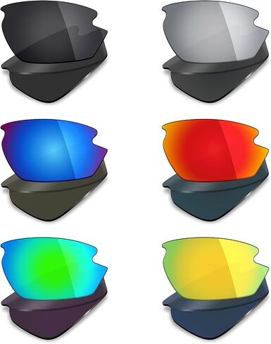 Mryok 6 Pairs Polarized Replacement Lenses for Rudy Project Rydon Sunglass - Stealth Black/Fire Red/Ice Blue/Silver Titanium/Emerald Green/24K Gold in Saudi Arabia