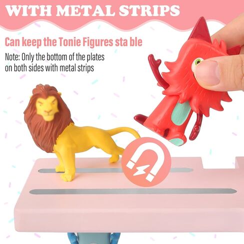 for Toniebox 2/1 Shelf,Tonies Storage for Creative Tonies Magnetic Wall Shelf for Tonie Figures Characters,Wooden Hanging Shelf for Kids (White) in Kuwait