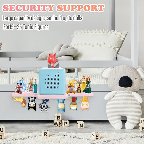 for Toniebox 2/1 Shelf,Tonies Storage for Creative Tonies Magnetic Wall Shelf for Tonie Figures Characters,Wooden Hanging Shelf for Kids (White) in Kuwait