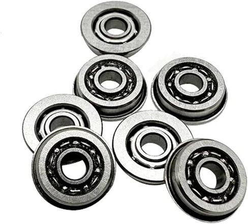 10Pcs MF83 3x8x2.5 mm Flange Bearing Deep Groove Ball Bearing MF83 Open in Saudi Arabia