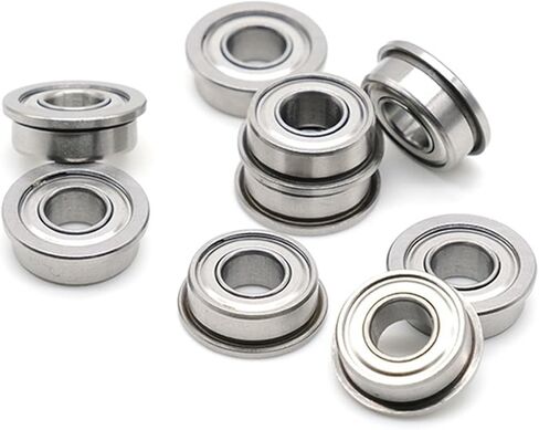 2PCS SMF105ZZ Flange Hybrid Ceramic Ball Bearing 5 * 10 * 4 mm Double Shielded Stainless Steel Flanged Ball Bearings in Saudi Arabia