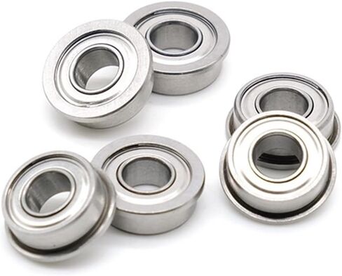 2PCS SMF105ZZ Flange Hybrid Ceramic Ball Bearing 5 * 10 * 4 mm Double Shielded Stainless Steel Flanged Ball Bearings in Saudi Arabia