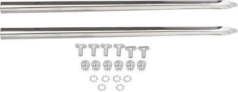 Motorcycle Front Fender Tip & Spear Trim For Harley Electra Glide FLHT Road King FLHR 1982-2013,Heritage Softail FLSTC 1986-2008,Chrome in Saudi Arabia