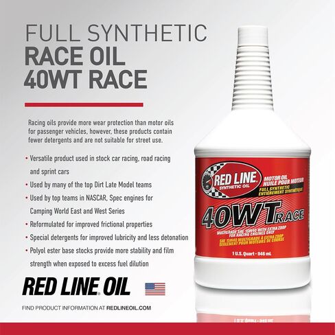 Red Line 10405 40WT Synthetic Race Motor Oil (15W40) - 1 Gallon in Saudi Arabia