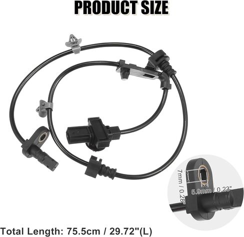 uxcell 1pcs Front Right ABS Sensor Wheel Speed Sensor for Honda Insight 2019-2021 for Honda Civic 2016-2020 1.5L 2.0L Gas in Saudi Arabia