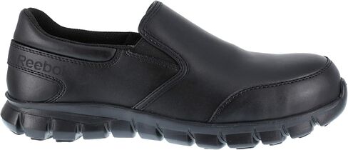 حذاء نسائي من ريبوك وورك Sublite Cushion Comp Toe رياضي للعمل باللون الأسود - 7.5 متوسط in Saudi Arabia