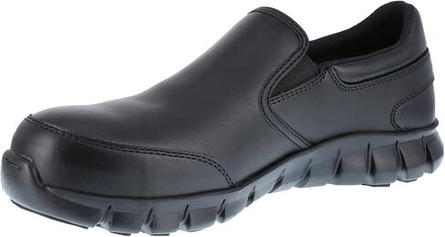 حذاء نسائي من ريبوك وورك Sublite Cushion Comp Toe رياضي للعمل باللون الأسود - 7.5 متوسط in Saudi Arabia