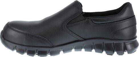 حذاء نسائي من ريبوك وورك Sublite Cushion Comp Toe رياضي للعمل باللون الأسود - 7.5 متوسط in Saudi Arabia