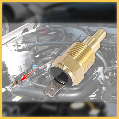 Universal Automotive Radiator Engine Cooling Fan Temperature Thermo Sensor Switch 3/8" NPT 160 Degree on 145 Degree Off Auto Replacement Parts in Saudi Arabia