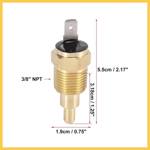 Universal Automotive Radiator Engine Cooling Fan Temperature Thermo Sensor Switch 3/8" NPT 160 Degree on 145 Degree Off Auto Replacement Parts in Saudi Arabia