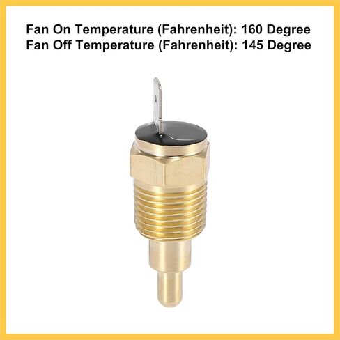 Universal Automotive Radiator Engine Cooling Fan Temperature Thermo Sensor Switch 3/8" NPT 160 Degree on 145 Degree Off Auto Replacement Parts in Saudi Arabia