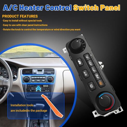 599-268 Climate Control Module AC Climate Control Panel Compatible with 1998 1999 2000 Honda Accord Replace 79600-S84-A01ZA in Saudi Arabia