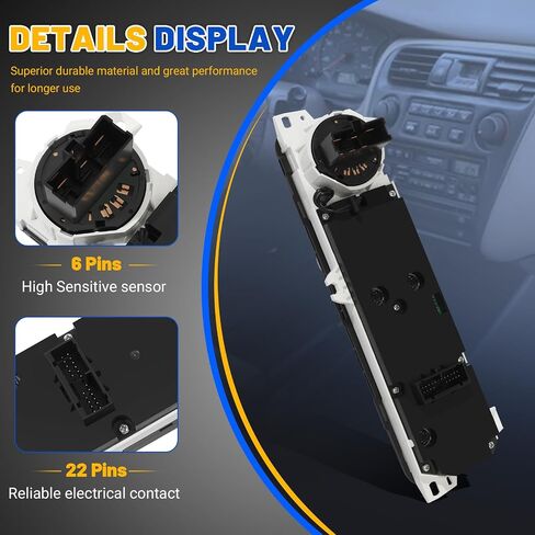 599-268 Climate Control Module AC Climate Control Panel Compatible with 1998 1999 2000 Honda Accord Replace 79600-S84-A01ZA in Saudi Arabia
