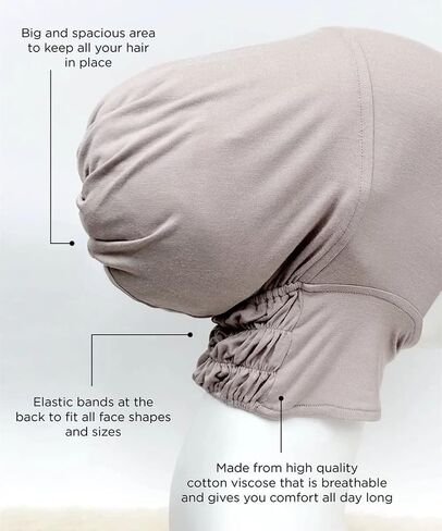 2 قطع لينة مشروط الحجاب الداخلي قبعات مسلم تمتد قبعة عمامة الإسلامية مطاطا underscarf بونيه رباط رأس قبعة Turbante in Kuwait