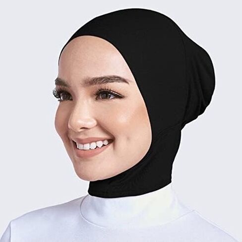 2 قطع لينة مشروط الحجاب الداخلي قبعات مسلم تمتد قبعة عمامة الإسلامية مطاطا underscarf بونيه رباط رأس قبعة Turbante in Kuwait