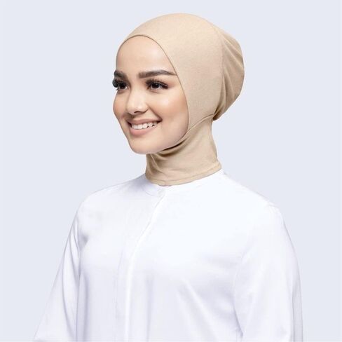 2 قطع لينة مشروط الحجاب الداخلي قبعات مسلم تمتد قبعة عمامة الإسلامية مطاطا underscarf بونيه رباط رأس قبعة Turbante in Kuwait