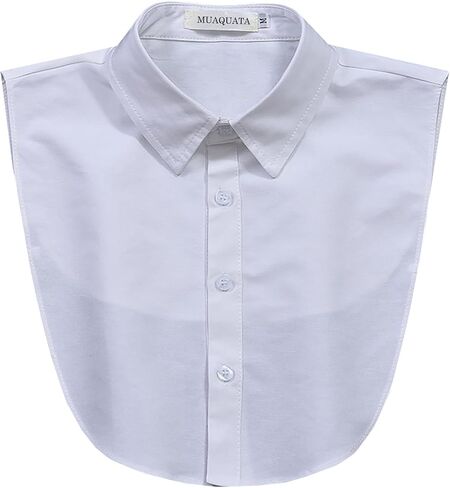 Muaquta Oxford Cotton Classic Fake Collar Detachable Dickey Collar Half Shirts Blouse False Collar Top for Women Men Outfits in Saudi Arabia