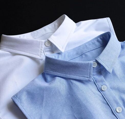 Muaquta Oxford Cotton Classic Fake Collar Detachable Dickey Collar Half Shirts Blouse False Collar Top for Women Men Outfits in Saudi Arabia