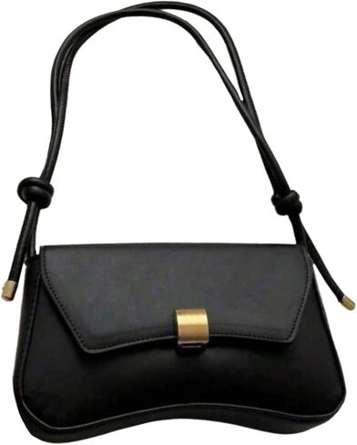 SHENHE Women's PU Leather Shoulder Bag Knotted Top Handle Hobo Purses Underarm Clutch Handbag in Saudi Arabia