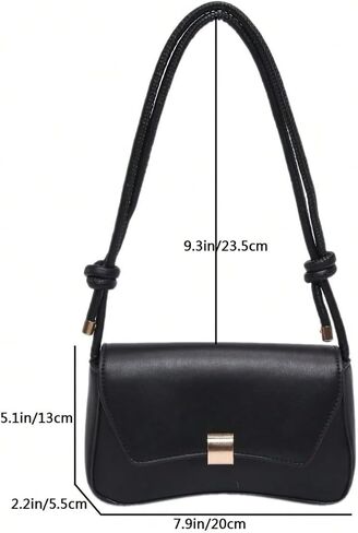 SHENHE Women's PU Leather Shoulder Bag Knotted Top Handle Hobo Purses Underarm Clutch Handbag in Saudi Arabia