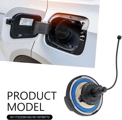 Fuel Tank Filler Cap, 16117222391 Gas Cap Replacement, Compatible with BMW E39 E46 E60 E90 320i 325i 328i 328xi 330i 330xi 335i 525i 528i 530i 535i X1 X3 X5 Z4 M3 Mini Cooper in Saudi Arabia