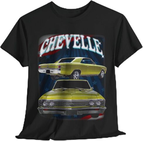 Yellow 1967 Chevelle Unisex Heavy Cotton Tee T Shirt Muscle car Great Gift in Saudi Arabia