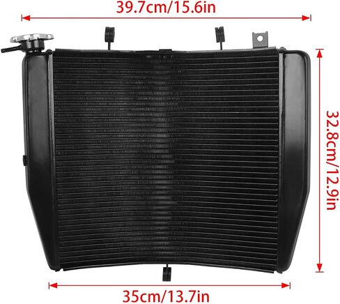 Aluminum Cooling Radiator Replacement for Kawasaki Ninja ZX10R ZX1000J 2008-2011 ZX-10R ABS 2012 Black Engine Radiator Cooler in Saudi Arabia