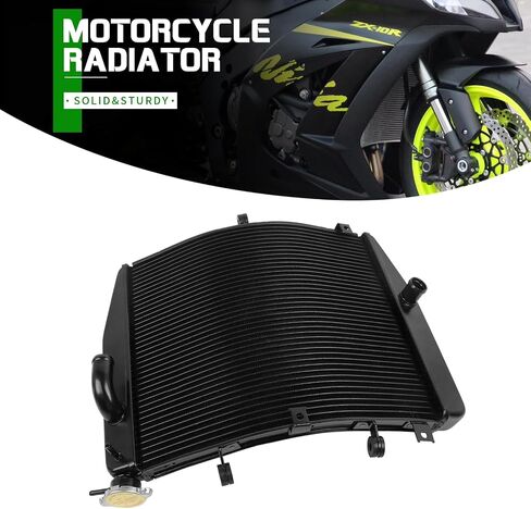 Aluminum Cooling Radiator Replacement for Kawasaki Ninja ZX10R ZX1000J 2008-2011 ZX-10R ABS 2012 Black Engine Radiator Cooler in Saudi Arabia