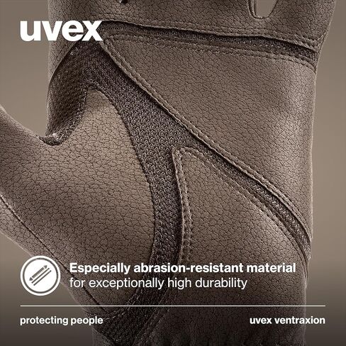 Uvex Stretchable & Breathable Horse Riding Gloves (Western/English) for Women & Men, ventraxion, Brown, Size 6-7 in Kuwait