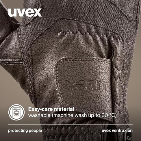 Uvex Stretchable & Breathable Horse Riding Gloves (Western/English) for Women & Men, ventraxion, Brown, Size 6-7 in Kuwait