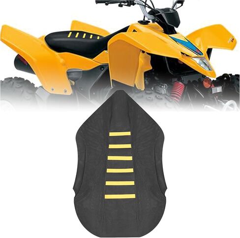 Kojem ATV Seat Cover Compatible with 2003-2009 Suzuki Quadsport Z400 LTZ 400 Seat Protector Black/Yellow in Saudi Arabia