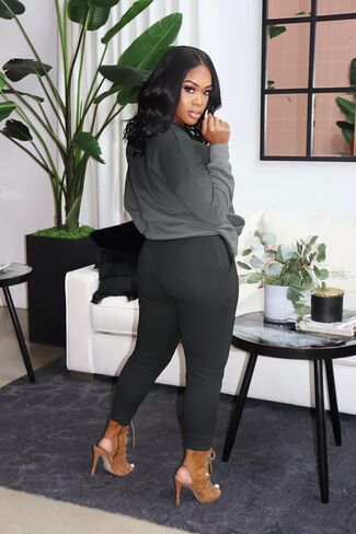 YeGine Womens 2 Piece Outfits Sweatsuits Casual Long Sleeve Tracksuits Lounge Sets With Pockets in Saudi Arabia