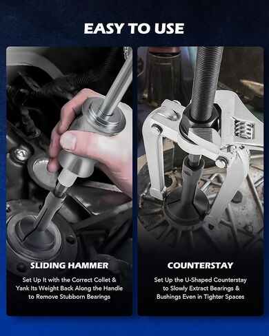 مجموعة خدمة المحامل والجلبة من Orion Motor Tech، طقم مزيل ومثبت 26 قطعة مع 10 أطواق مقسمة و9 أقراص للسائق، مجموعة ساحبة تحمل فتحة عمياء، مجموعة سائق ختم السباق لجلبة العمود in Kuwait